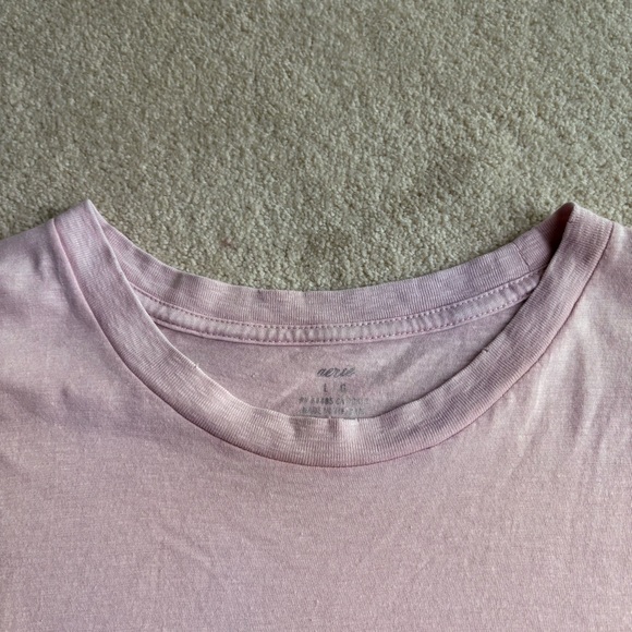 Aerie Soft Pink Long Sleeve Top - Picture 4 of 5